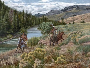 indios americanos occidentales 76 Pinturas al óleo